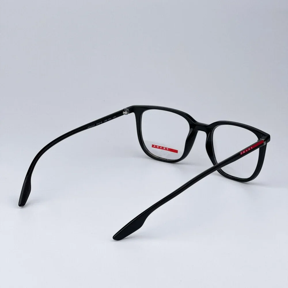 Prada Linea Rossa PS01OV 1AB1O1 Women BRAND NEW Eyeglasses Black Square